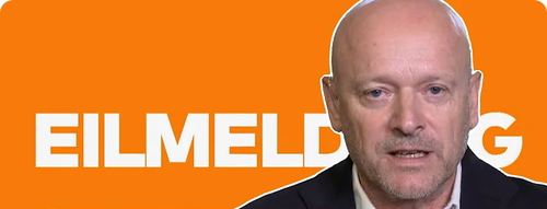 Eilmedung mit Reporter